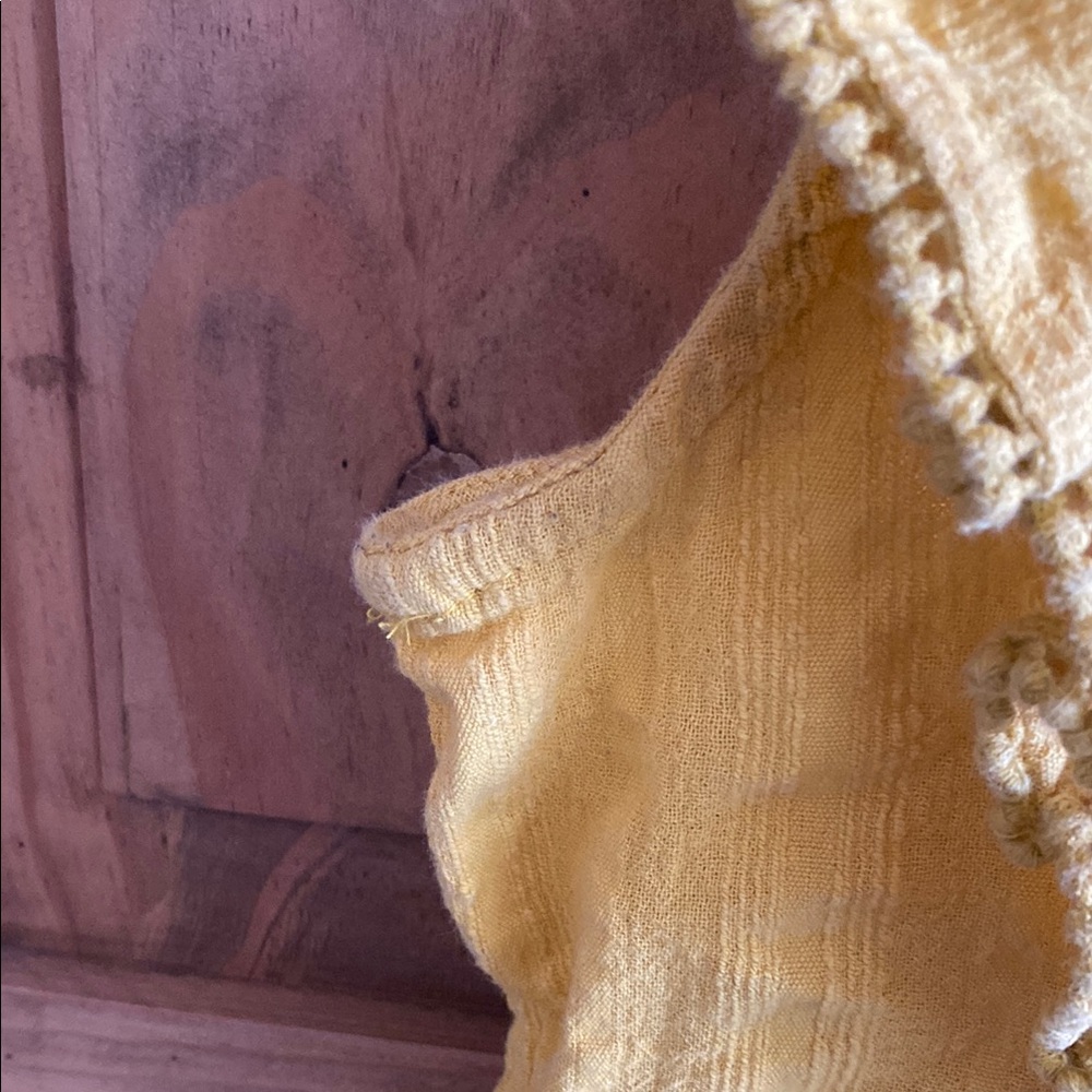 Free People Yellow Ruffled Crop Top - Picture 3 of 15